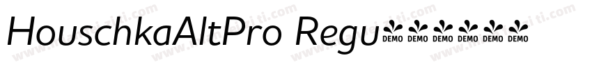 HouschkaAltPro Regu字体转换